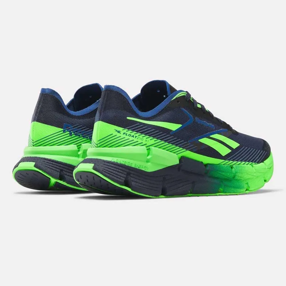 Кроссовки Reebok Unisex Floatzig X1, темно-синий/салатовый — фото 4