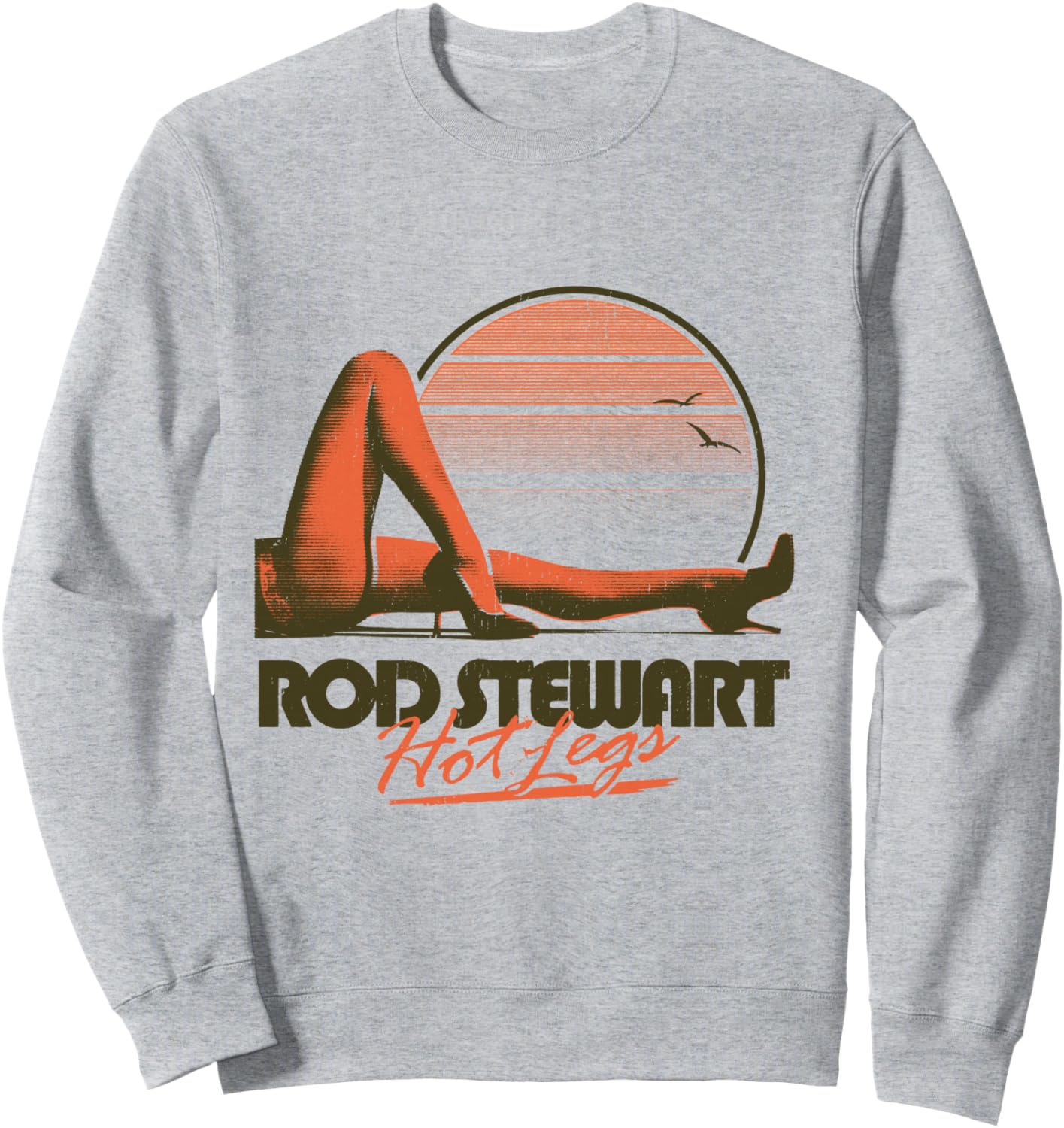 

Толстовка Rod Stewart Hot Leg, серая