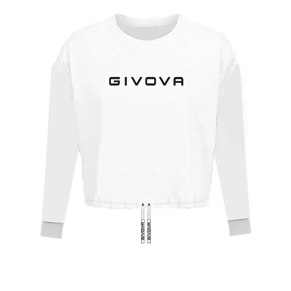 

Лонгслив Givova Cropped, белый