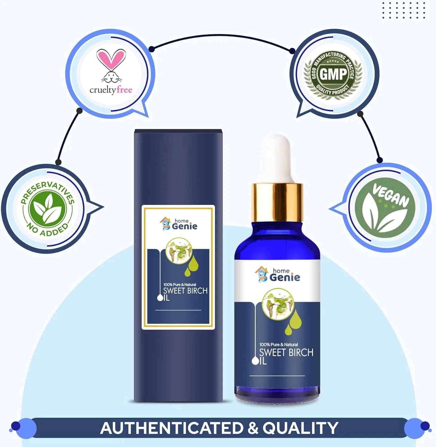 Масло для лица HOME GENIE — Sweet Birch Oil, 30 мл — фото 4