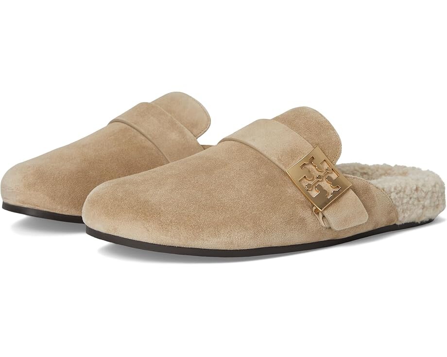 Туфли на плоской подошве Tory Burch Mellow Shearling Mule, цвет Noisette/Taupe