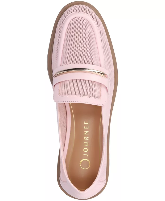 Женские лоферы Rainey Slip On с аккуратным кроем Journee Collection, розовый — фото 4