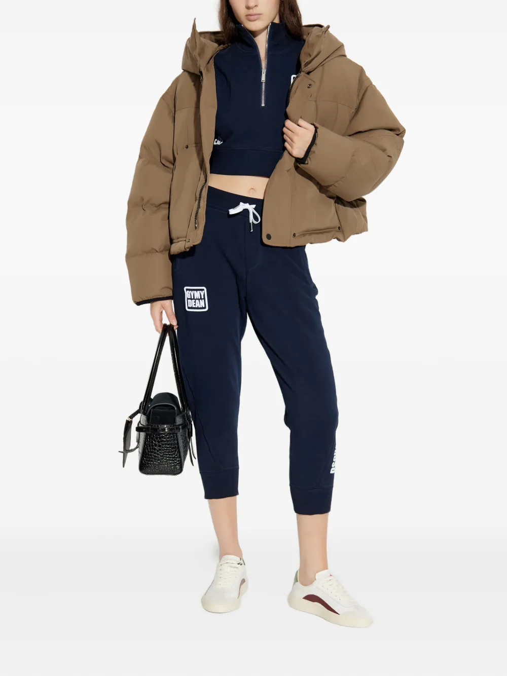 Спортивные брюки с нашивкой-логотипом и деталями в виде номеров DSQUARED2, синий — фото 2