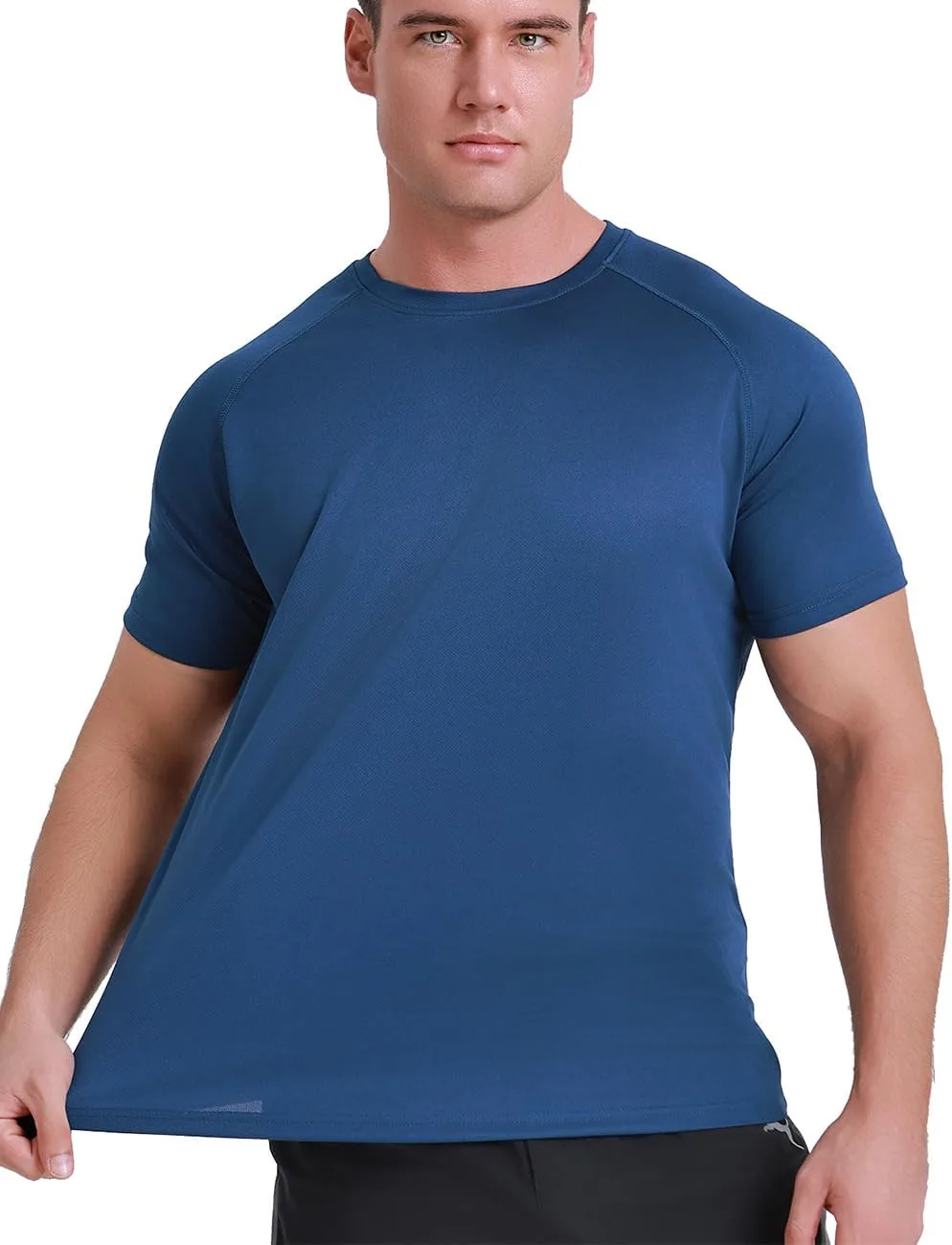 

Мужская спортивная футболка с коротким рукавом Moisture Wicking Dry Fit ZUNXEN