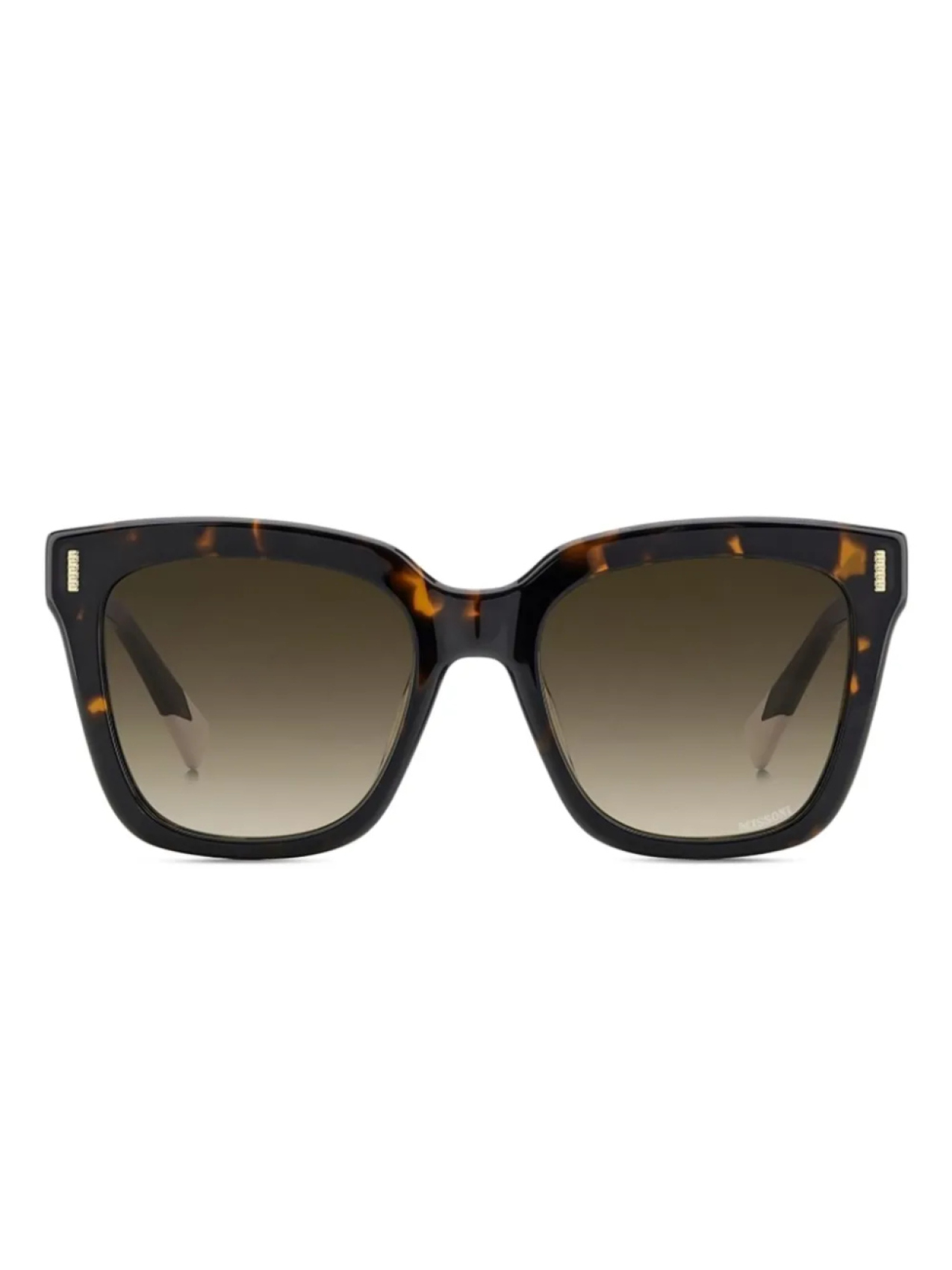 

Солнцезащитные очки MISSONI EYEWEAR в квадратной оправе в черепаховой оправе, коричневый