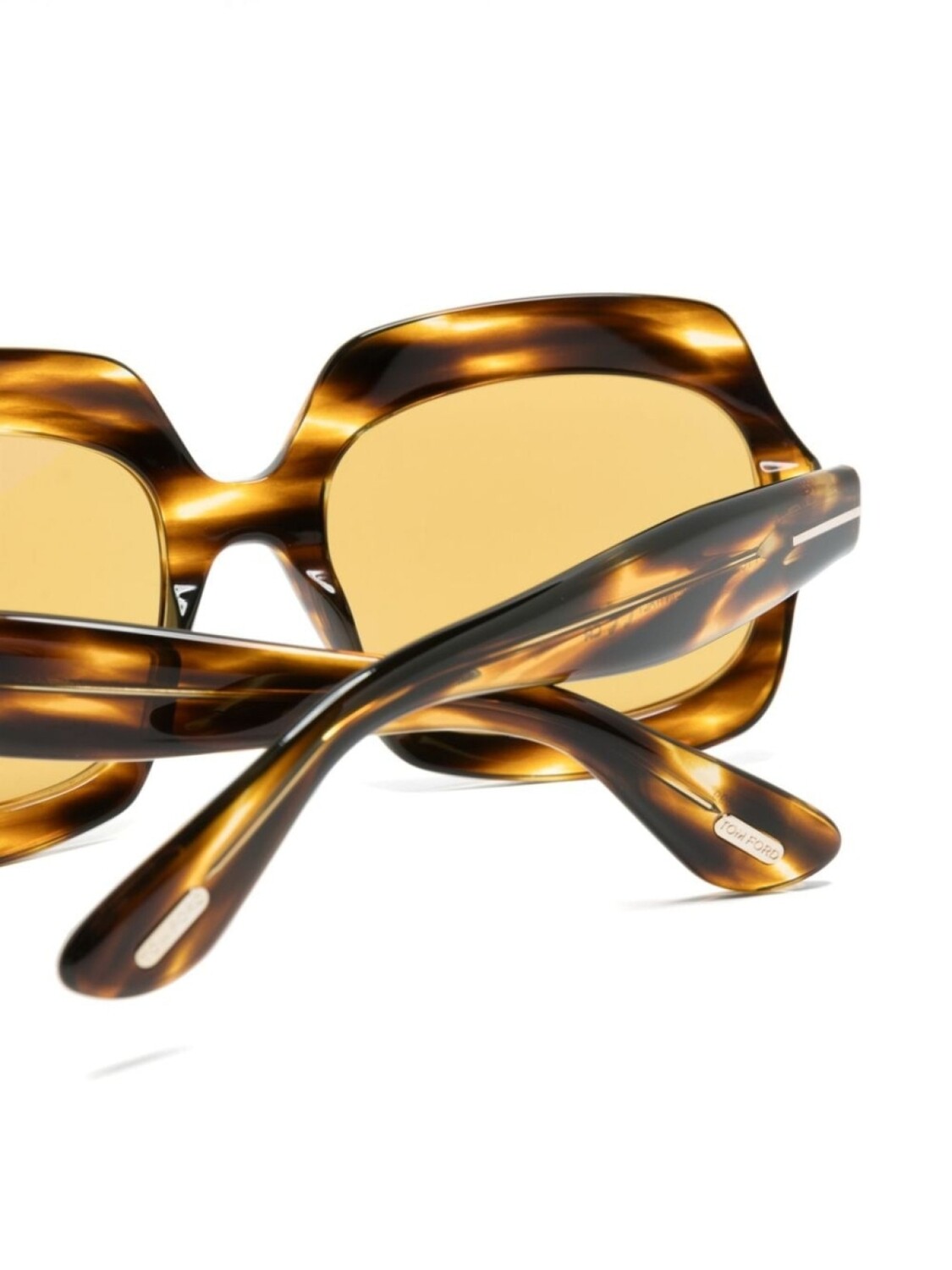

TOM FORD Eyewear солнцезащитные очки черепаховой расцветки, коричневый