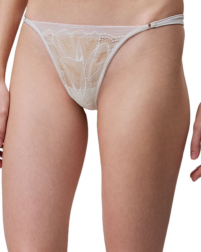 

Кружевное стринги на завязках Calvin Klein, белый
