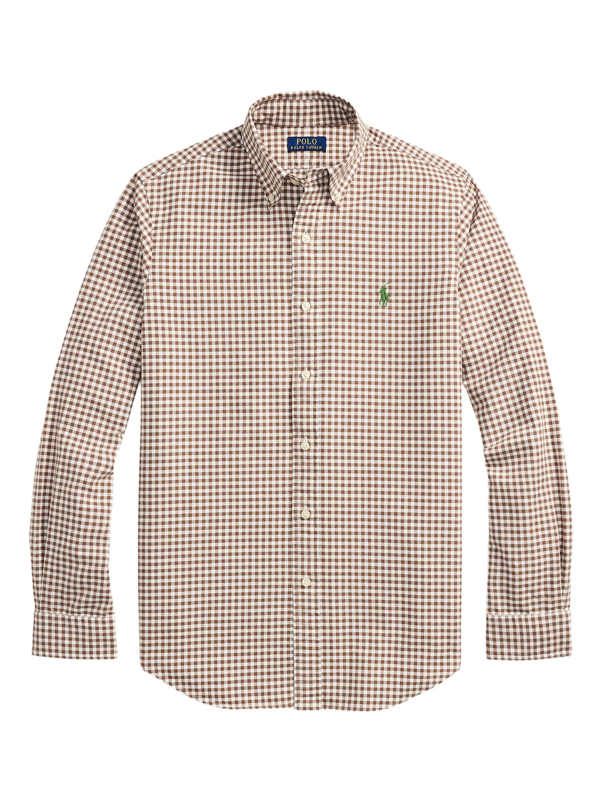 

Клетчатая рубашка на пуговицах Polo Ralph Lauren, коричневый