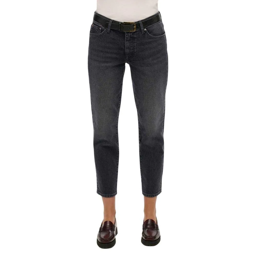 

Джинсы Superdry Vintage Mid Rise Slim Fit, черный