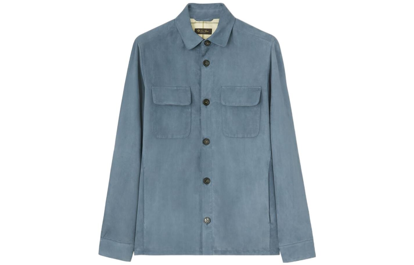 

Рубашка мужская Shady Blue Loro Piana, цвет Haze Blue