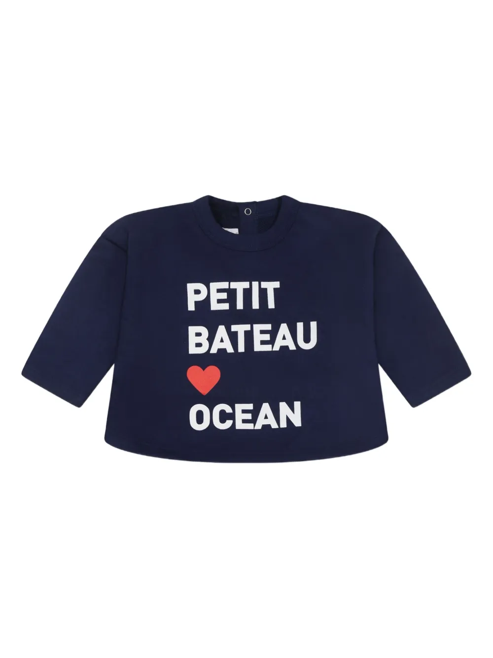 

Хлопковая толстовка Petit Bateau, синий