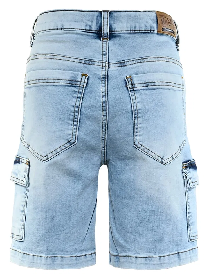 Шорты карго джинсовые Relaxed fit Blue Effect, светло-голубой — фото 2