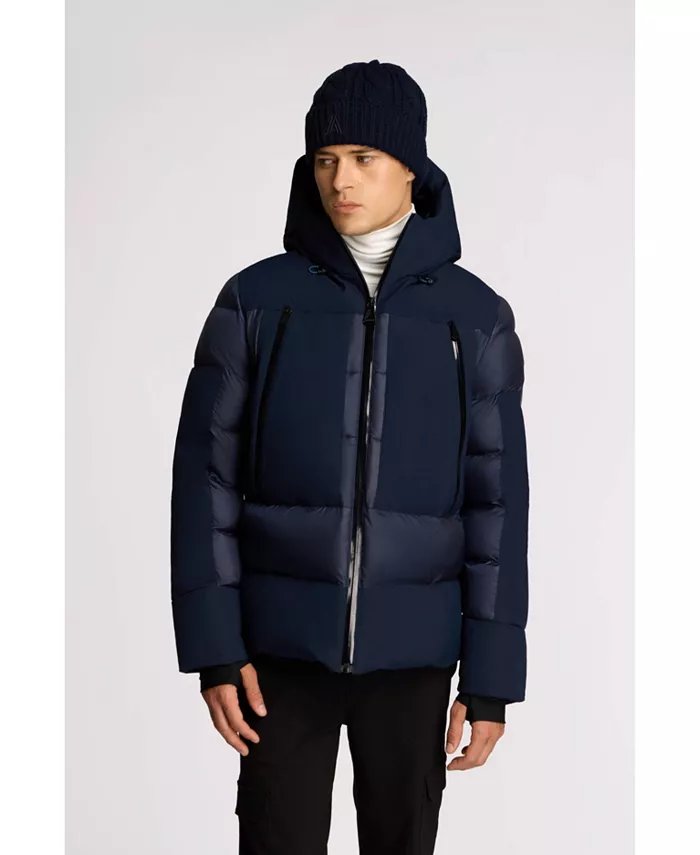 

Мужская утепленная куртка Barren Heavyweight Multi-Tone Puffer с полуглянцевым покрытием Alpenhaus, синий