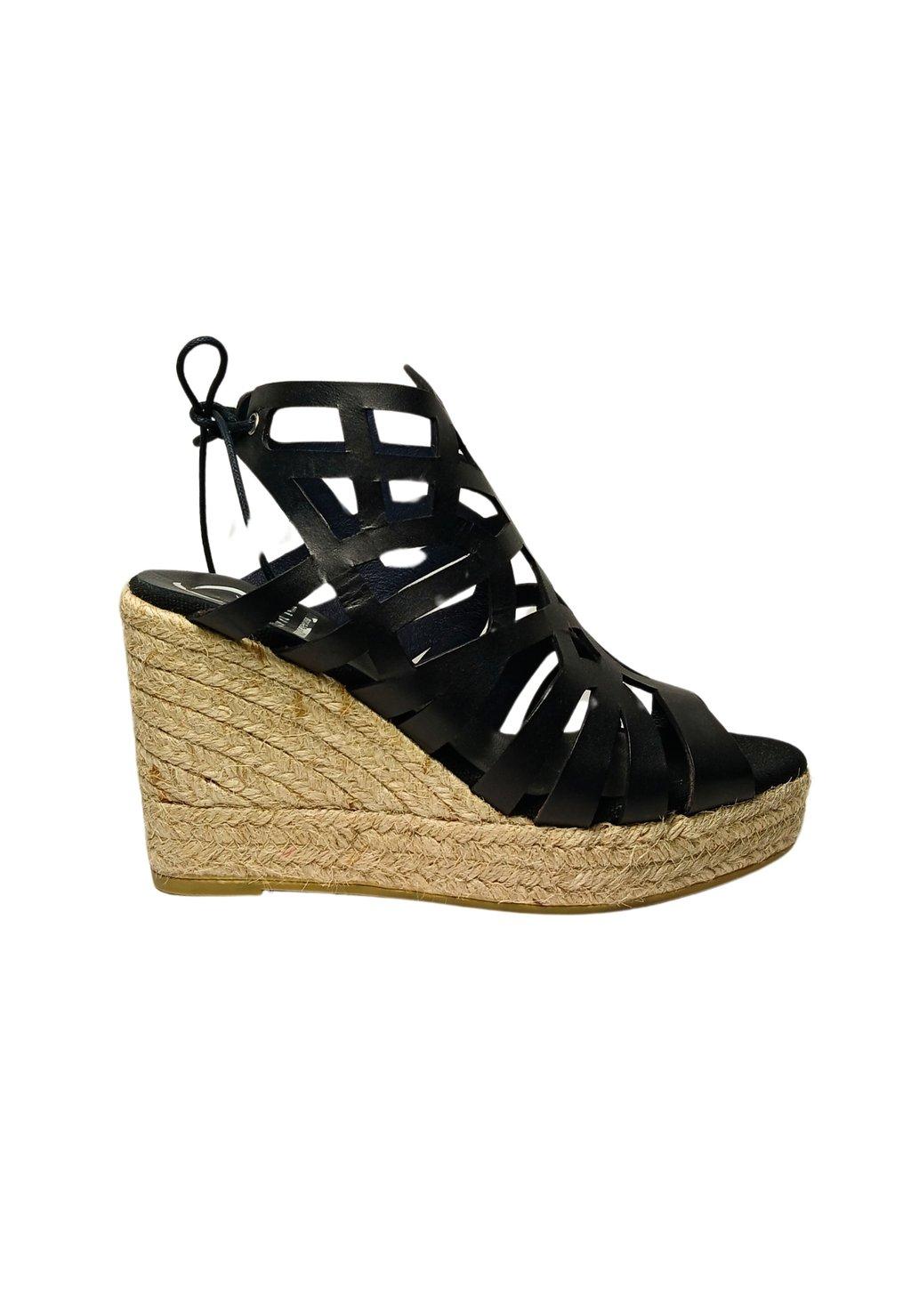 Босоножки на танкетке Espadrillas Kanna, черный