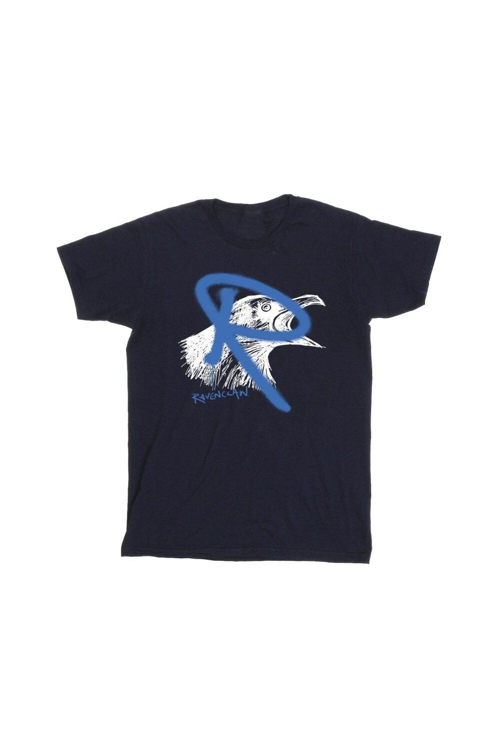 Хлопковая футболка Ravenclaw Pop Spray Harry Potter, темно-синий — фото 2