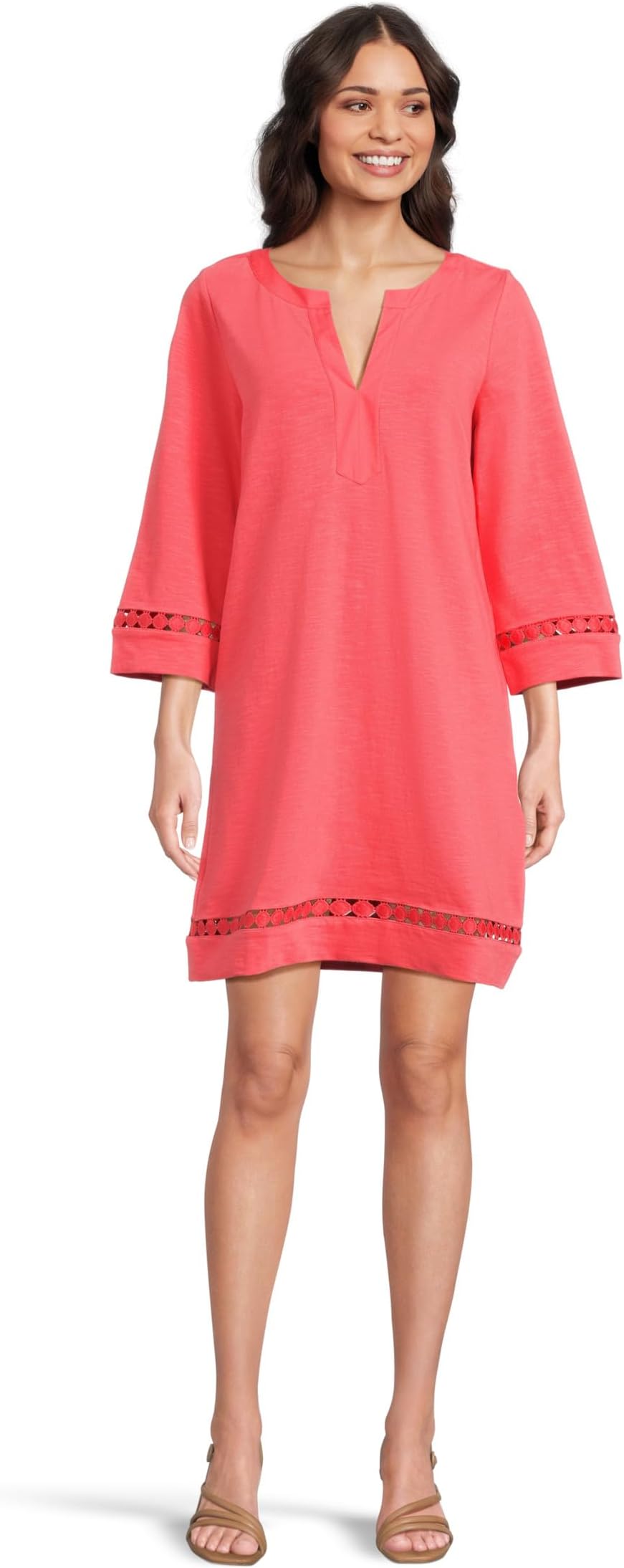 

Платье Tommy Bahama Sunset Harbor Long Sleeve Dress, цвет Melon Berry