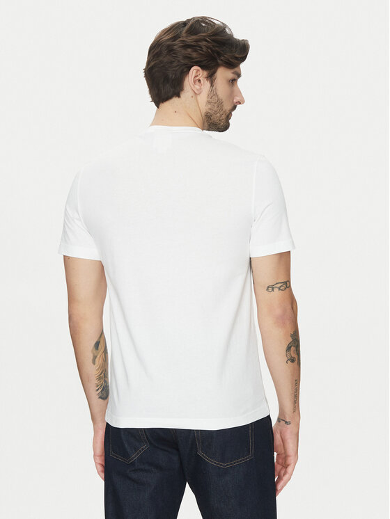 Футболка обычного кроя Editorial Logo K10K114172 Calvin Klein, белый — фото 3