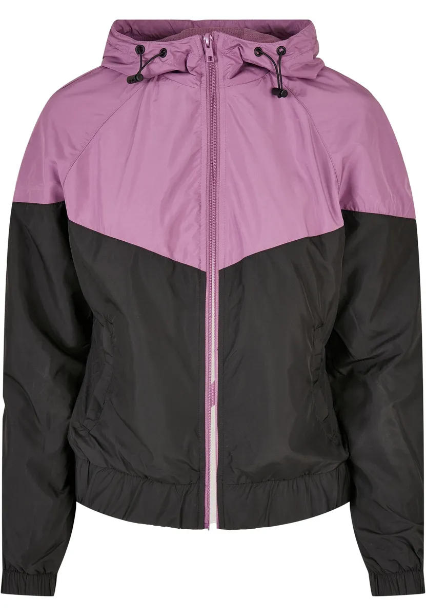 

Анорак URBAN CLASSICS " Urban Classics Women's Ladies Arrow Windbreaker" (1 шт.), с капюшоном, цвет Duskviolet/Black