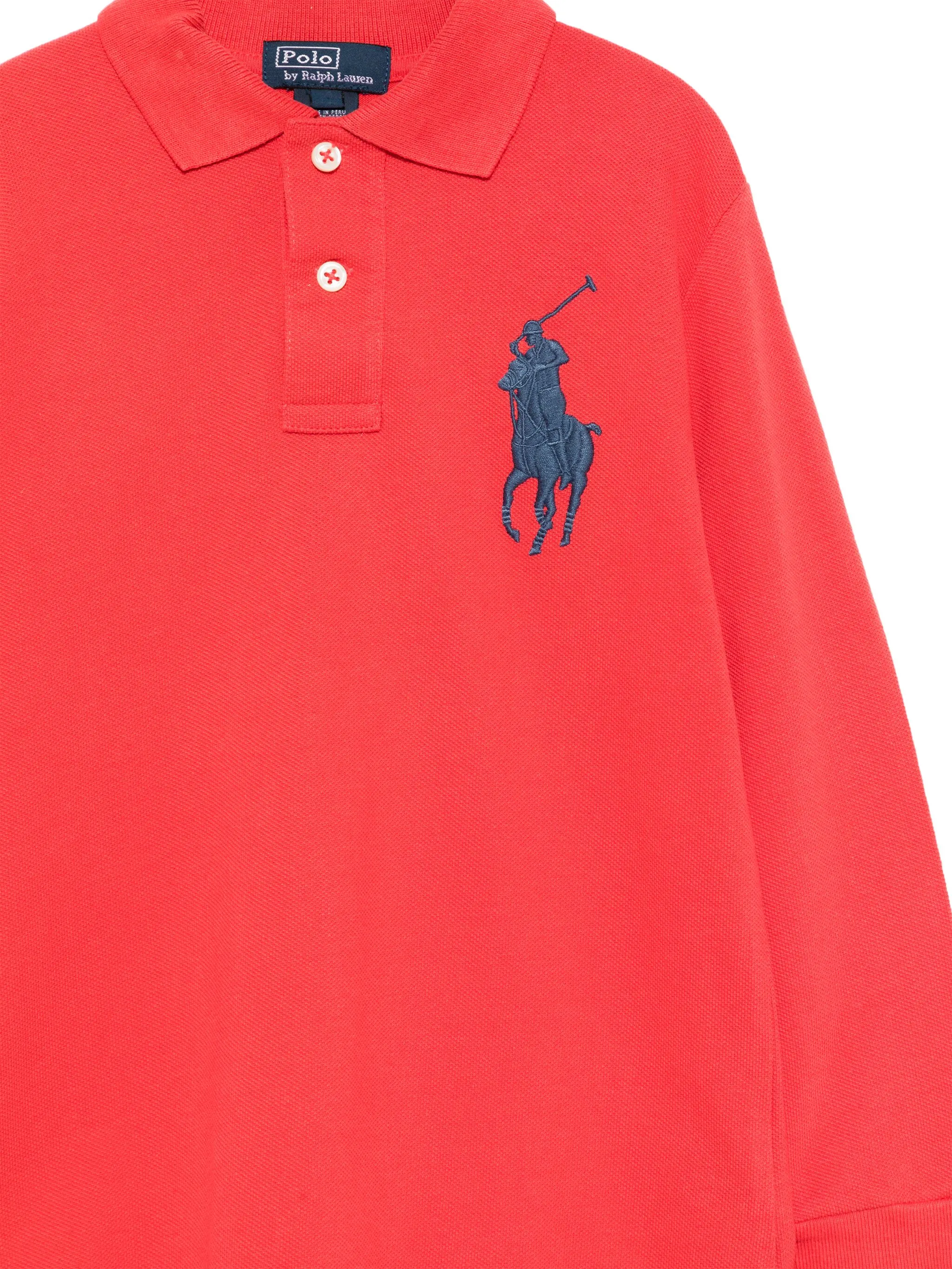 Рубашка поло Polo Ralph Lauren Kids, красный — фото 3