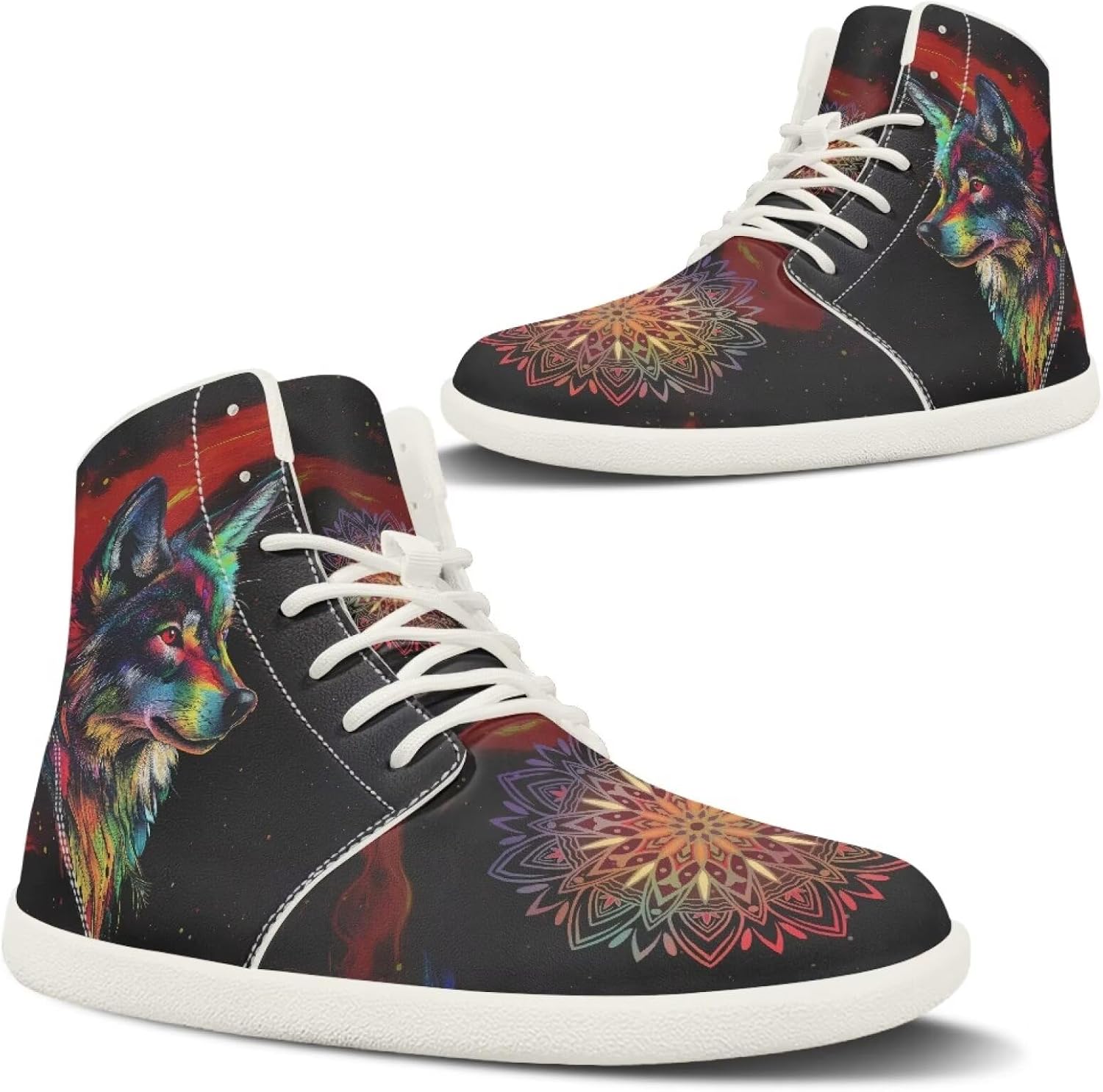 

Кроссовки для женщин и мужчин Qoiuvncy, Mandala Wolf