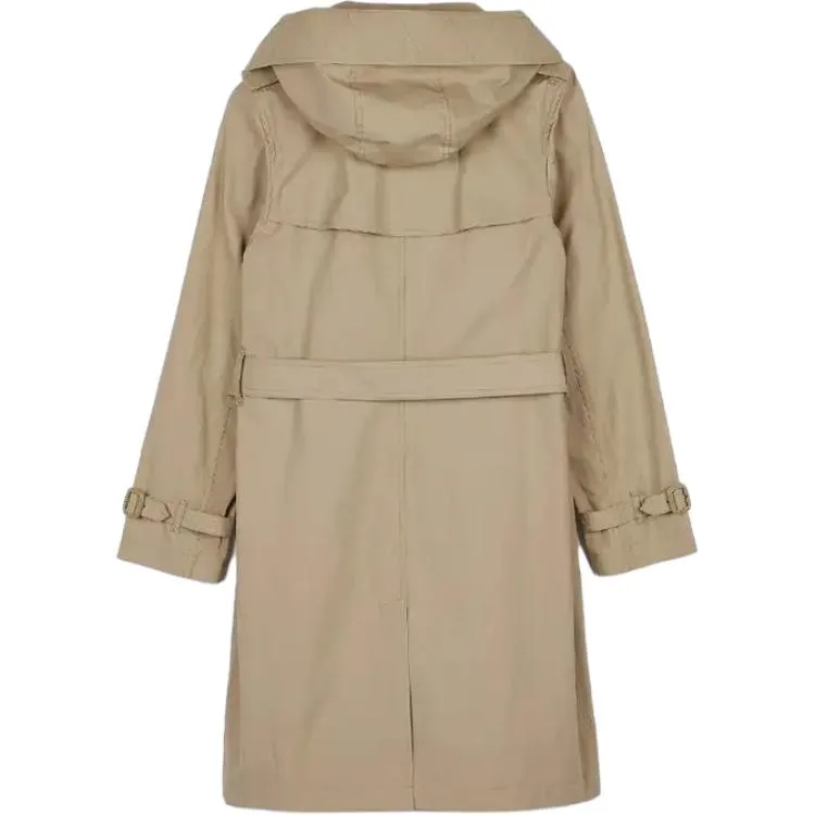 Плащ Тренчкот Burberry, женский, песочный, весна/осень — фото 4