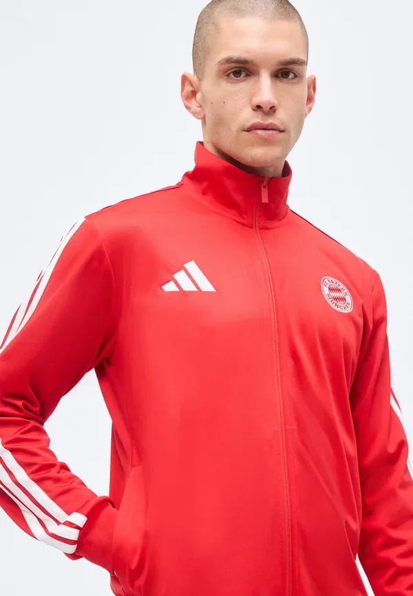 Толстовка Adidas Performance Fc Bayern Muenchen DNA Track Club Wear, ярко-алый/белый — фото 4
