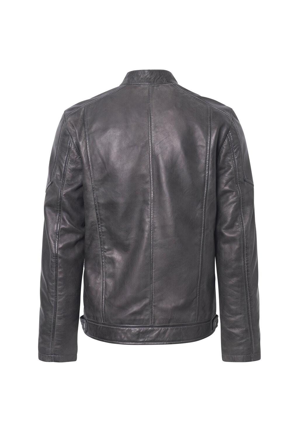

Кожаная куртка JASPER RACER Bolongaro Trevor, серый