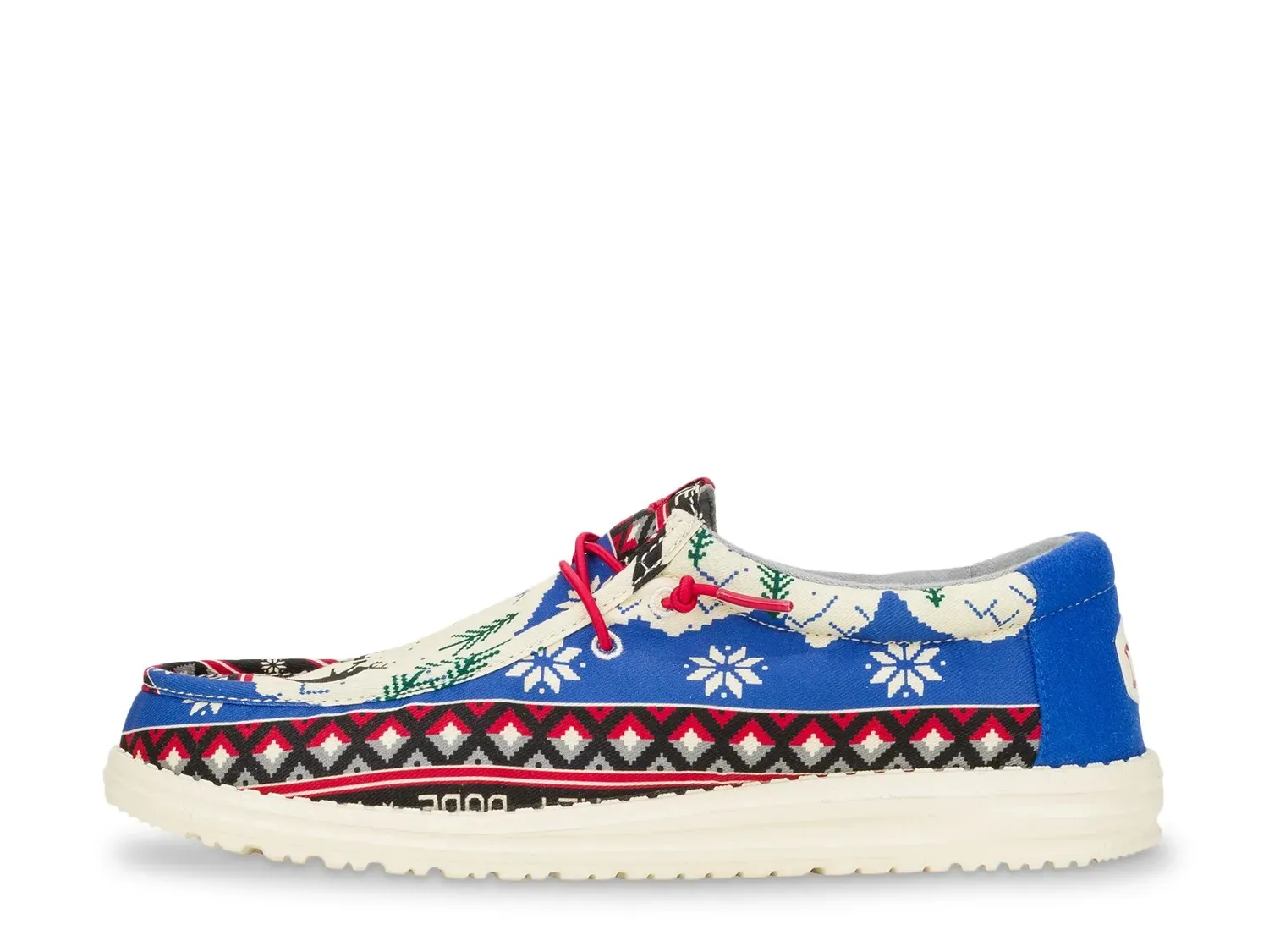 Кроссовки HEYDUDE Wally Holiday Cheers Slip-On — мужские, синие — фото 3