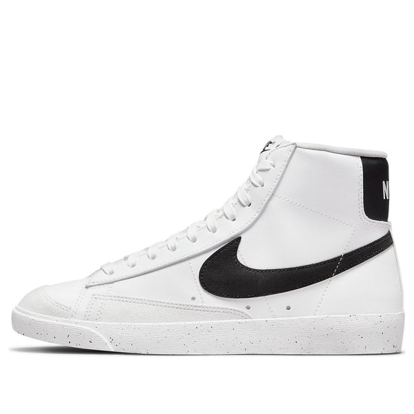 Кроссовки blazer mid white black' Nike, белый