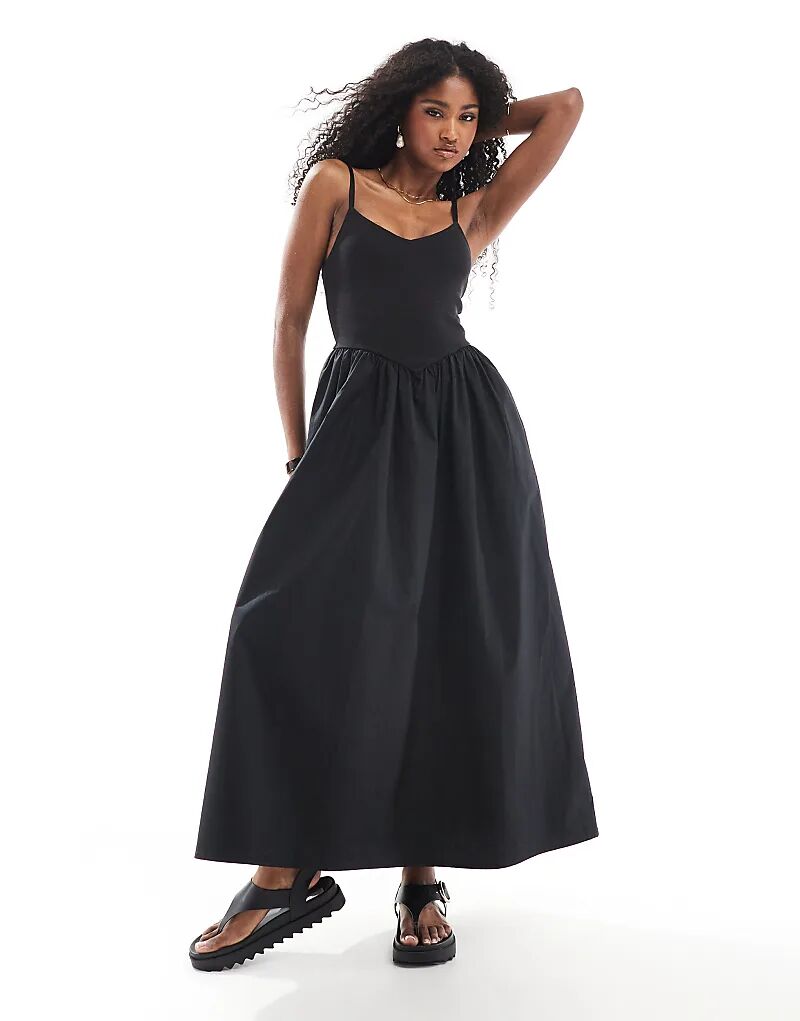

Платье макси Cotton On Romee черного цвета Cotton:On