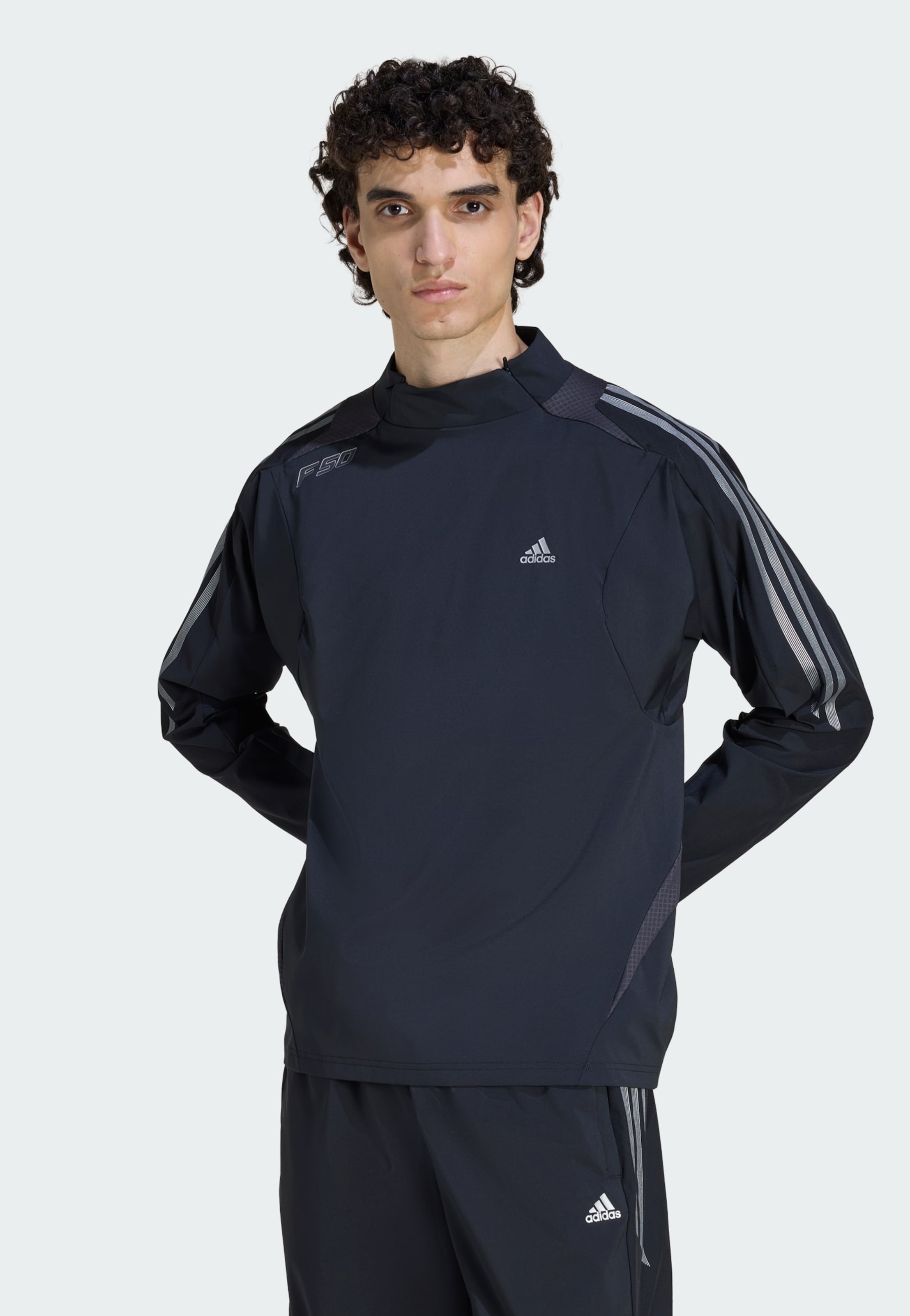 Adidas Originals Футболка Performance 'F50' в черном цвете — фото 2