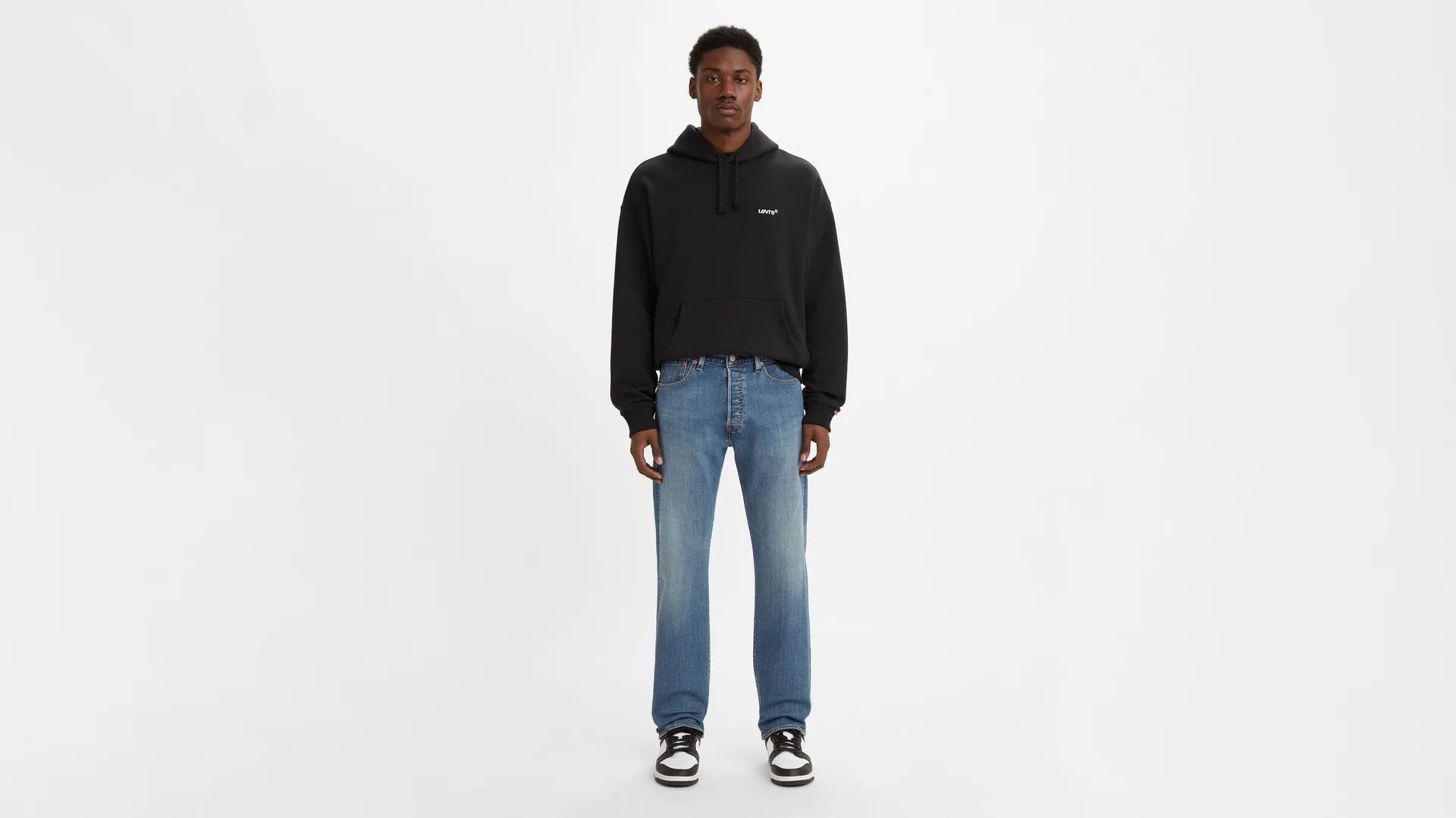 

501 мужские джинсы оригинального кроя Levi's, цвет Reel It In - Medium Wash - Stretch
