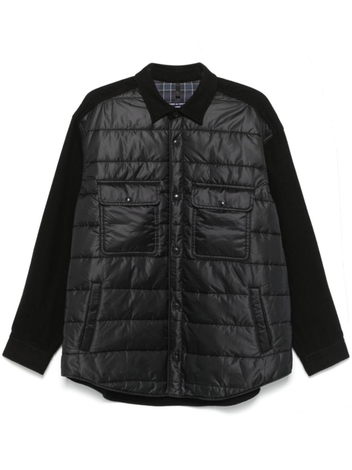 

Рубашка с дутыми вставками Comme des Garçons Homme, черный