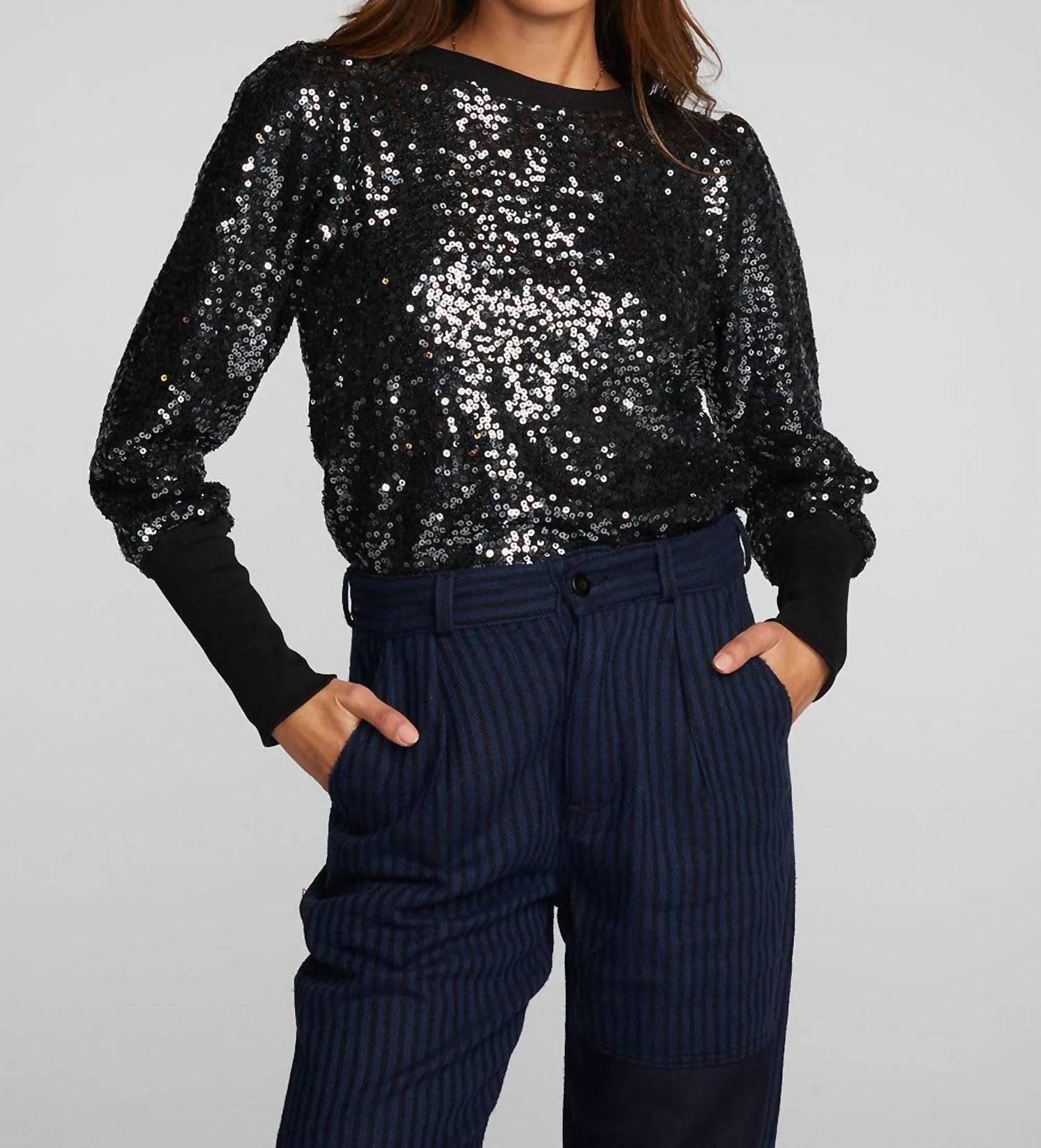 

Свитер Nightingale Sequin черного цвета Chaser