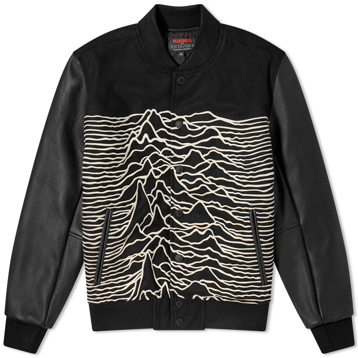 

Куртка бомбер Pleasures Unknown Pleasures Varsity, черный