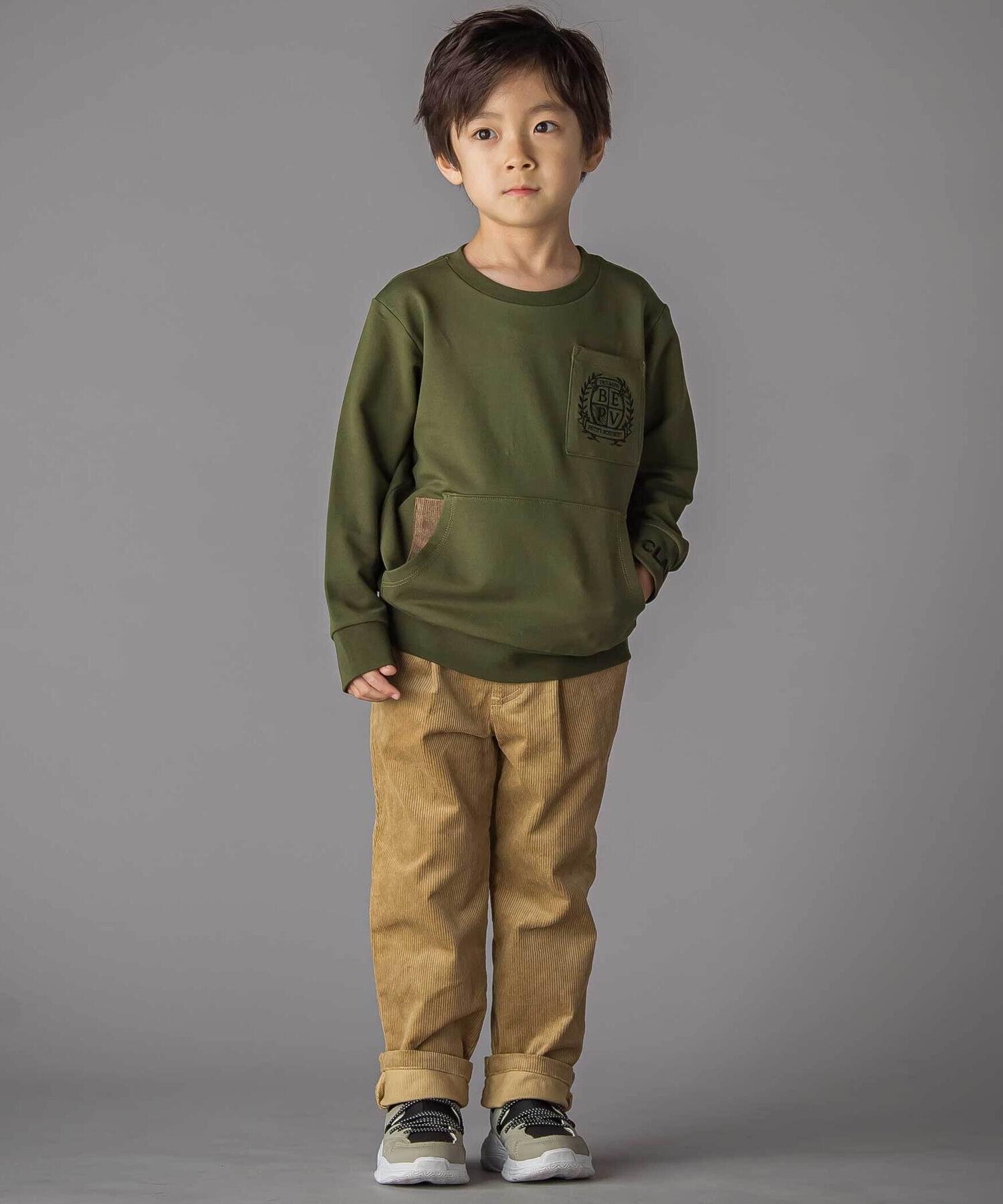 Флисовая толстовка с вышитой эмблемой (95–150 см) BeBe Petits Pois Vert, Green — фото 2