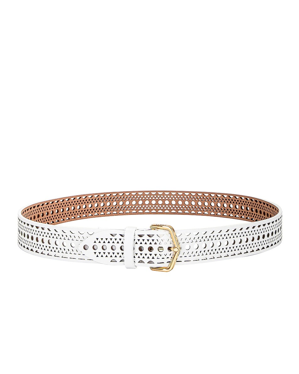 

Ремень Alaïa Vienne Leather, цвет Blanc Optique