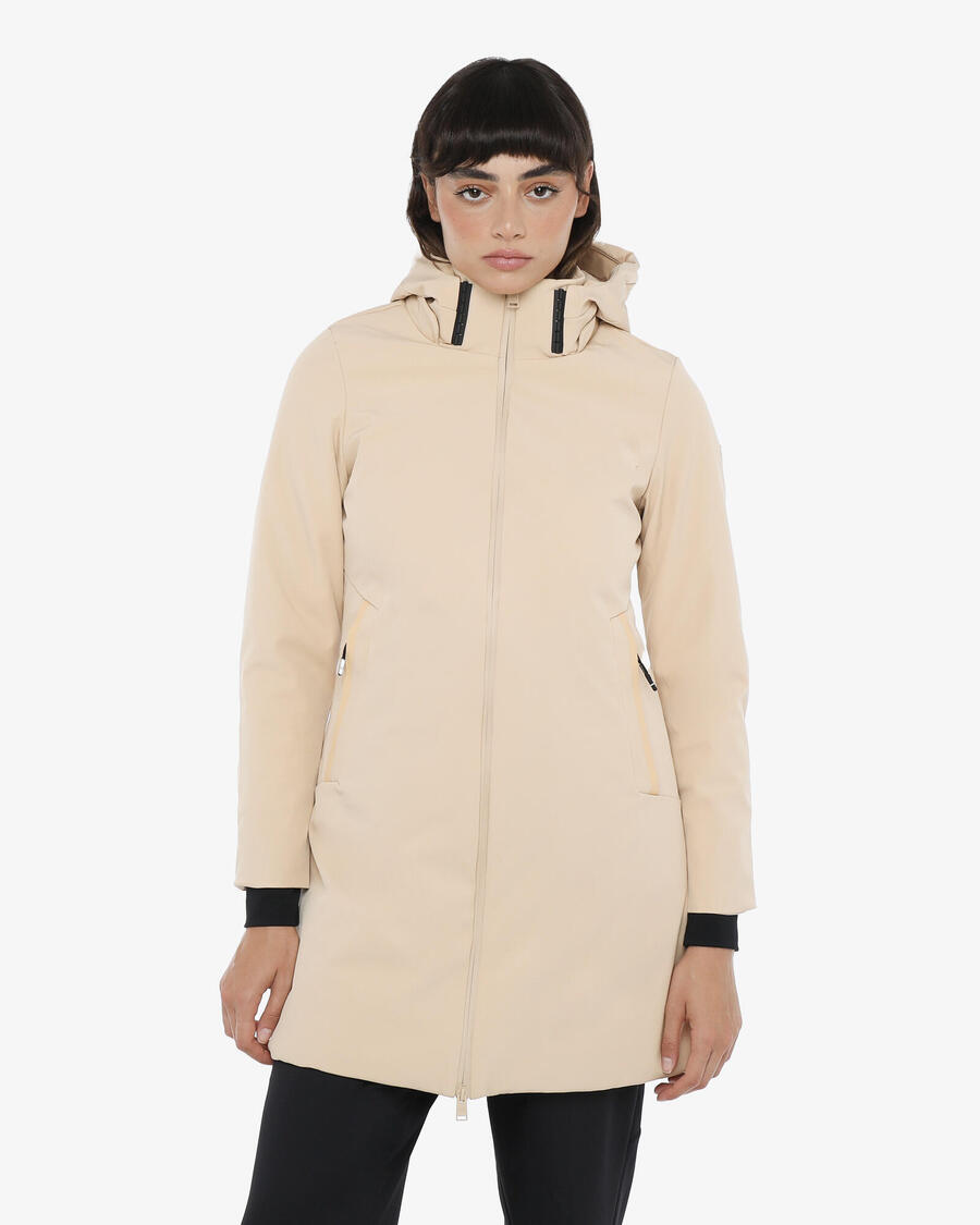 

JAKED бежевая синтетическая спортивная куртка для женщин