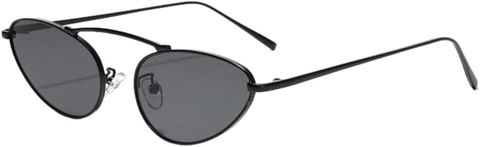 

MUTYNE Модные солнцезащитные очки «кошачий глаз» для женщин, металлическая оправа, винтажные солнцезащитные очки для мужчин, модный европейский стиль, зеленый, черный, коричневый, Black