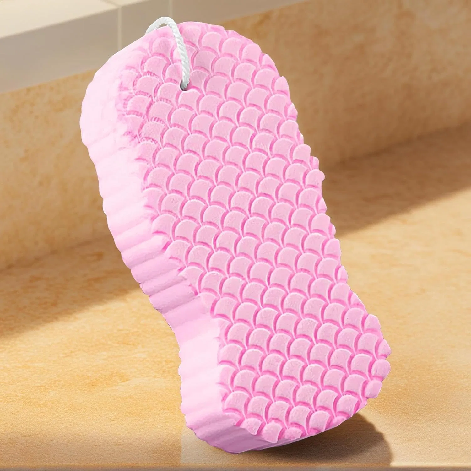 Мягкая гипоаллергенная губка для тела Generisch, Pink — фото 3