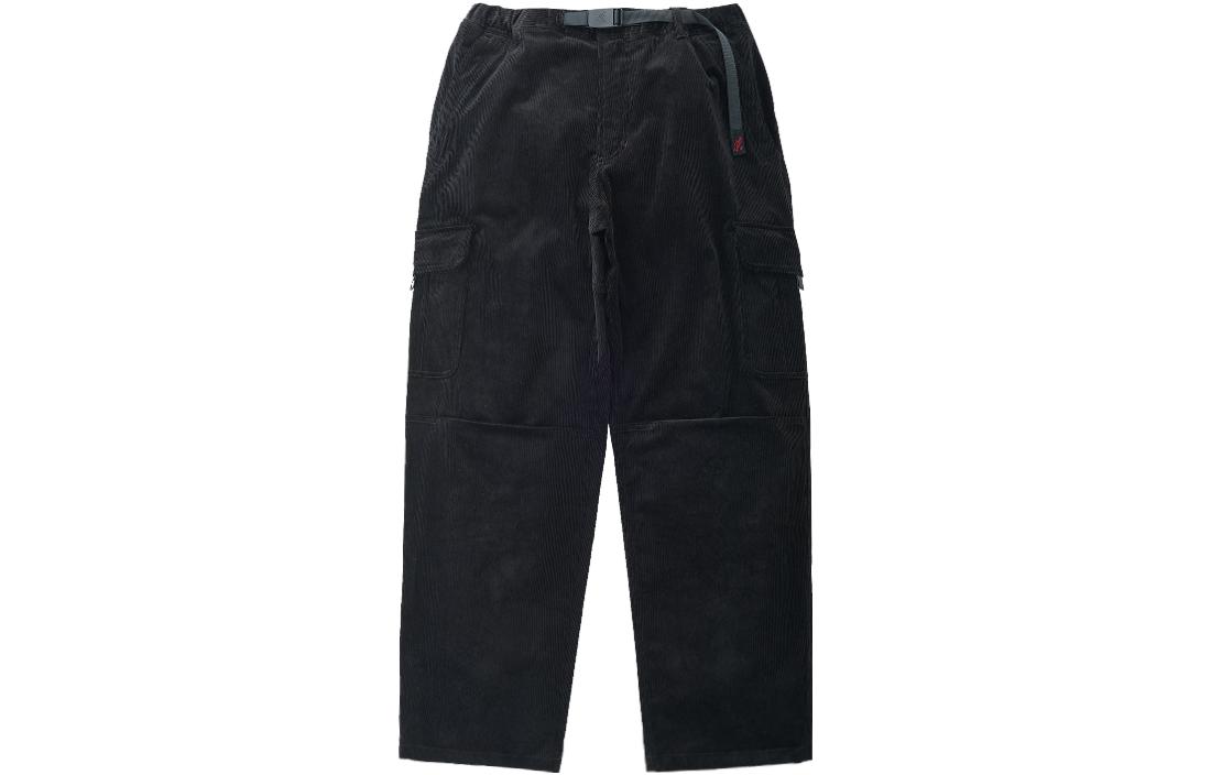 

Кордюровые свободные карго-штаны Gramicci, черный