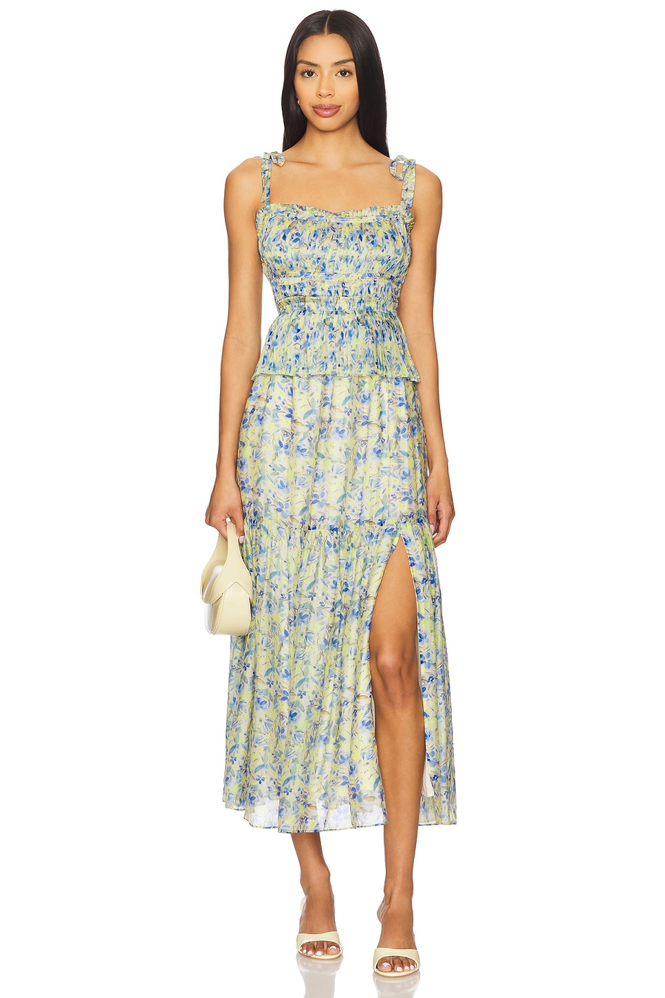 

Платье Ethelind Astr The Label, blue yellow floral
