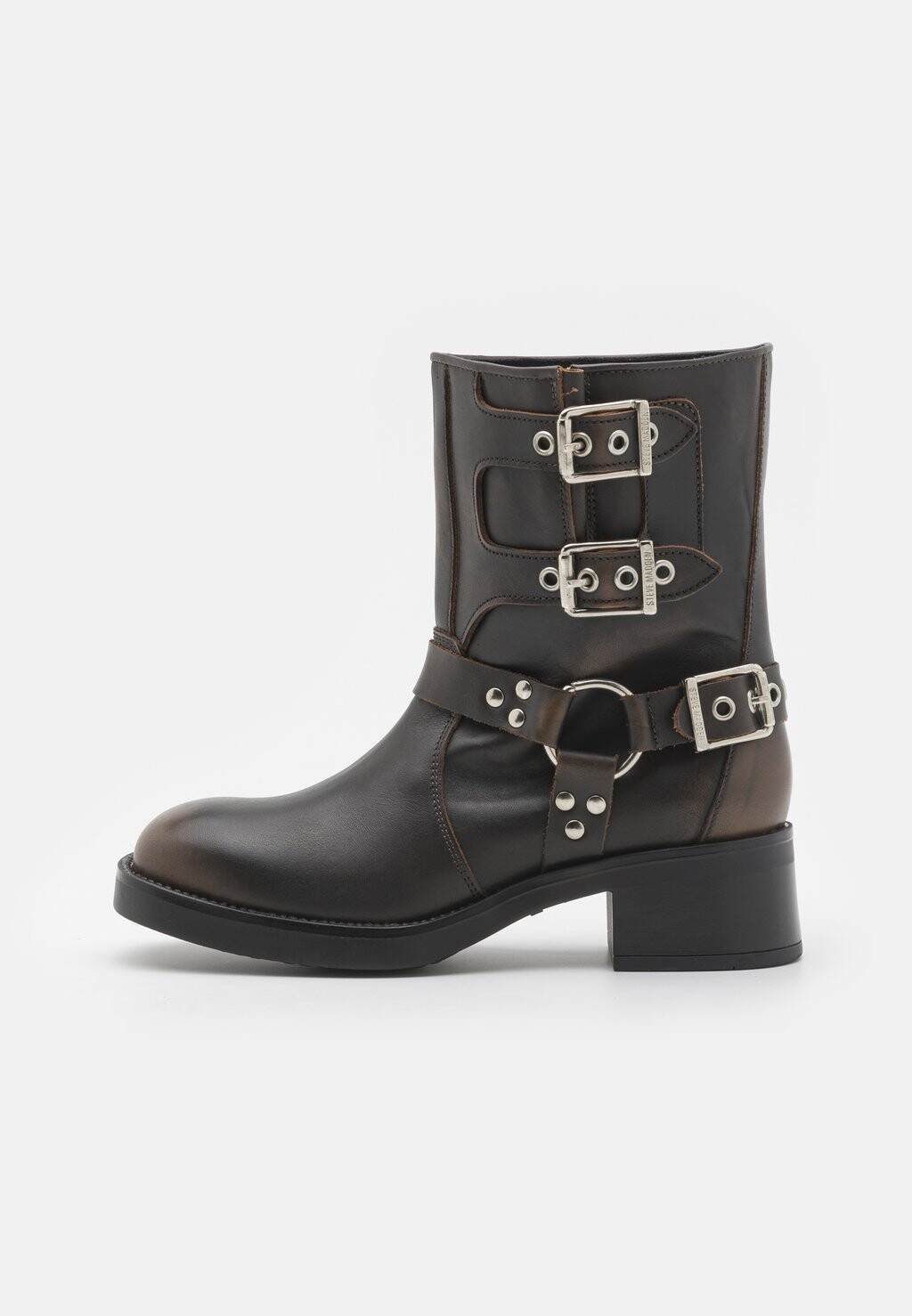 

Ковбойские/байкерские ботильоны BECASE Steve Madden, коричневый