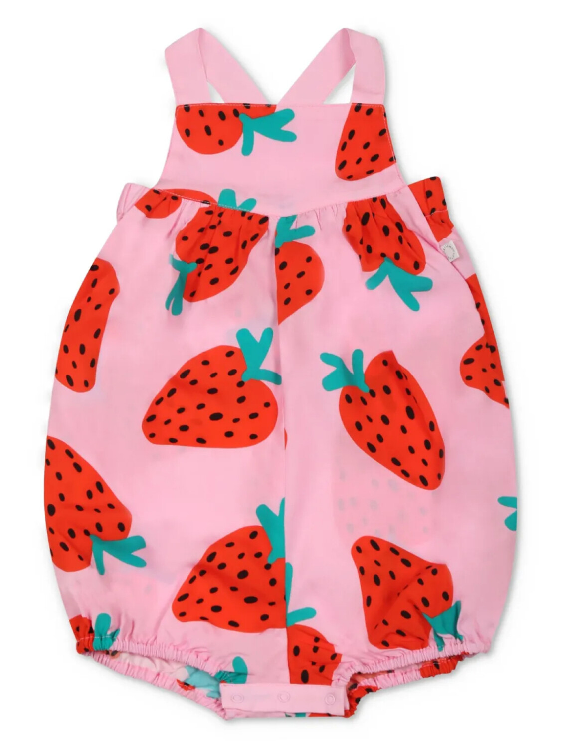 

Детский комбинезон Stella McCartney Kids с принтом клубники, розовый