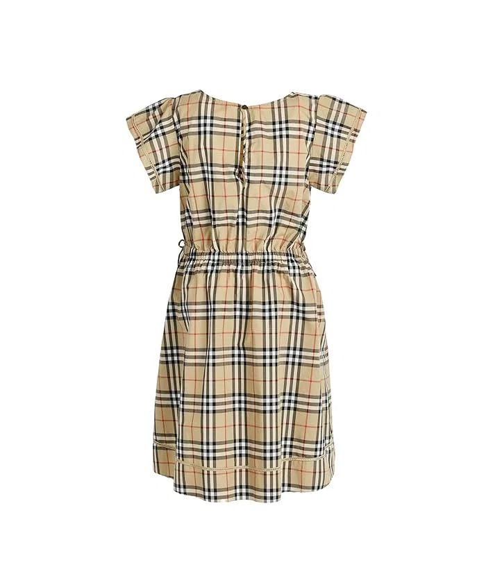 Платье в клетку Adele Check Burberry Kids, Sand IP Check — фото 2