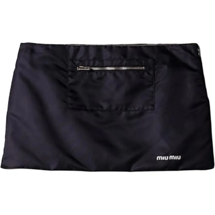 FW25 Casual Short Skirts Women's MIU MIU, синий — фото 3