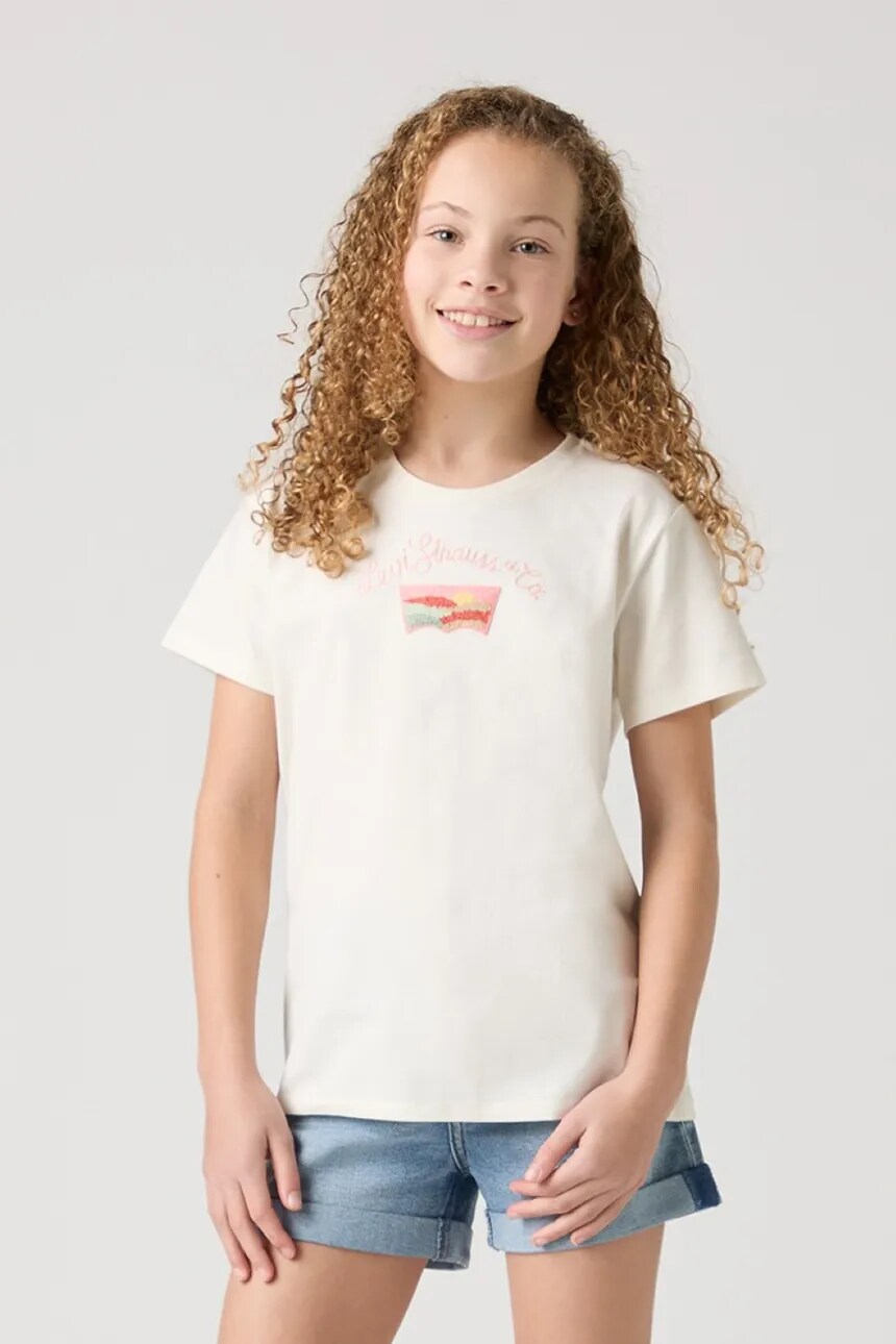 

Детская футболка SS DESERT BATWING TEE Levi'S, бежевый