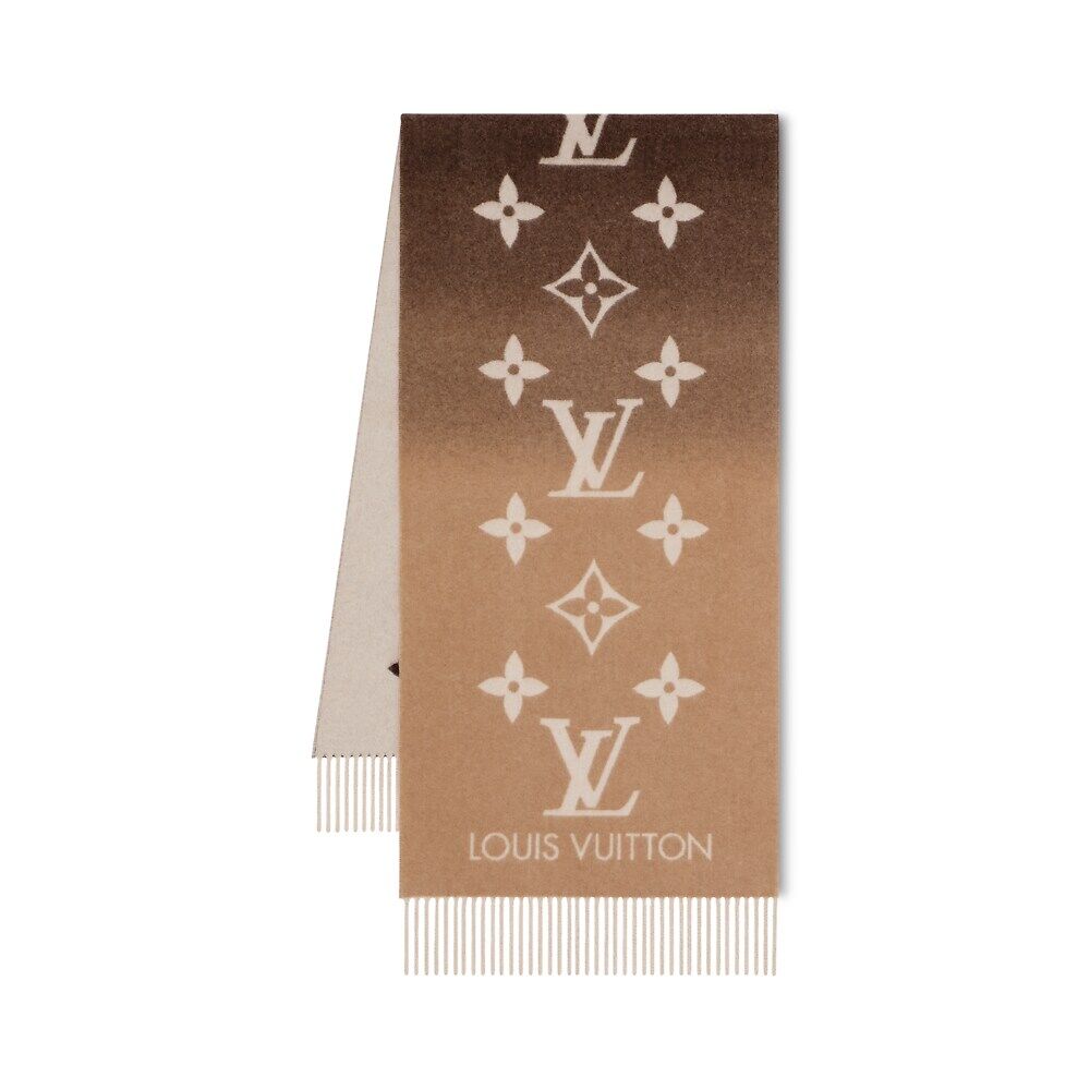 

Шарф с градиентом Рейкьявик Louis Vuitton, бежевый