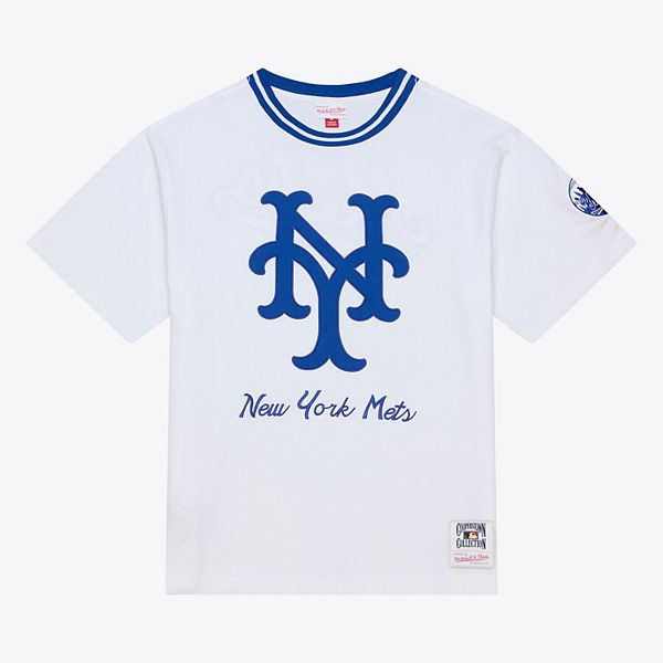 

Мужская белая футболка new york mets cooperstown collection arctic Mitchell & Ness