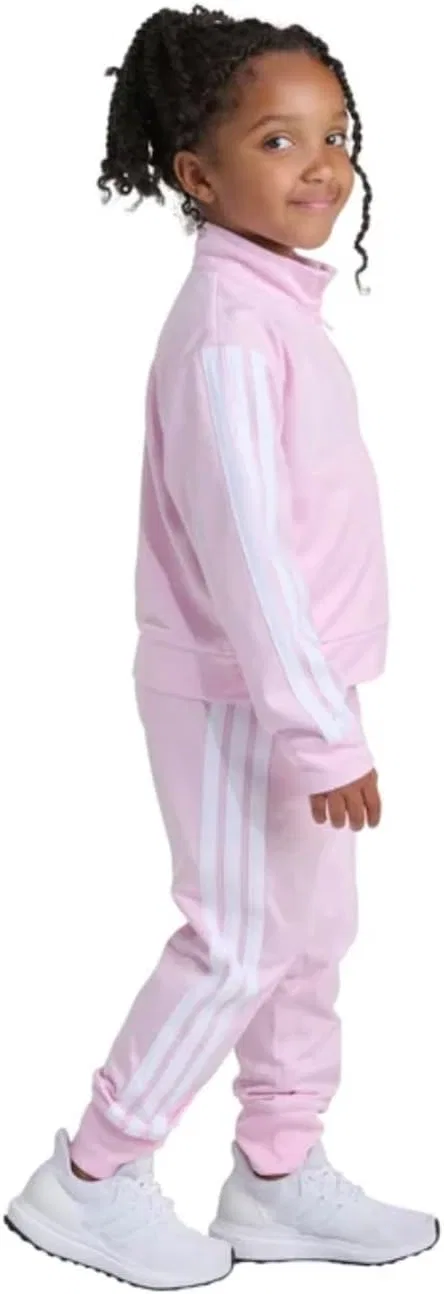 Детский спортивный костюм adidas, куртка и брюки, Pink — фото 2
